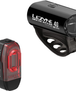 LEZYNE LED Beleuchtungsset Hecto Drive 40 + KTV StVZO-Fahrradbeleuchtung