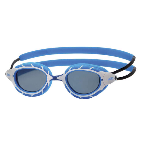 Zoggs PREDATOR- Regular Profile Fit- Schwimmbrille - Blue White / Tint Smoke