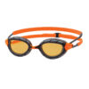 Zoggs PREDATOR POLARIZED ULTRA - Regular Profile Fit - Schwimmbrille - Grey Orange / Polarized Copper