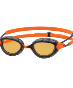 Zoggs PREDATOR POLARIZED ULTRA - Regular Profile Fit - Schwimmbrille - Grey Orange / Polarized Copper
